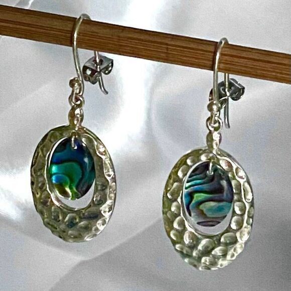 TG# #Sterling 925 Silver & Abalone Dangles - Picture 9 of 12